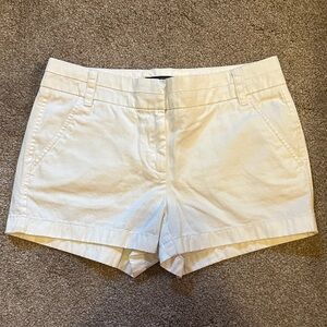 JCrew Women's White Chino Shorts Sz 2